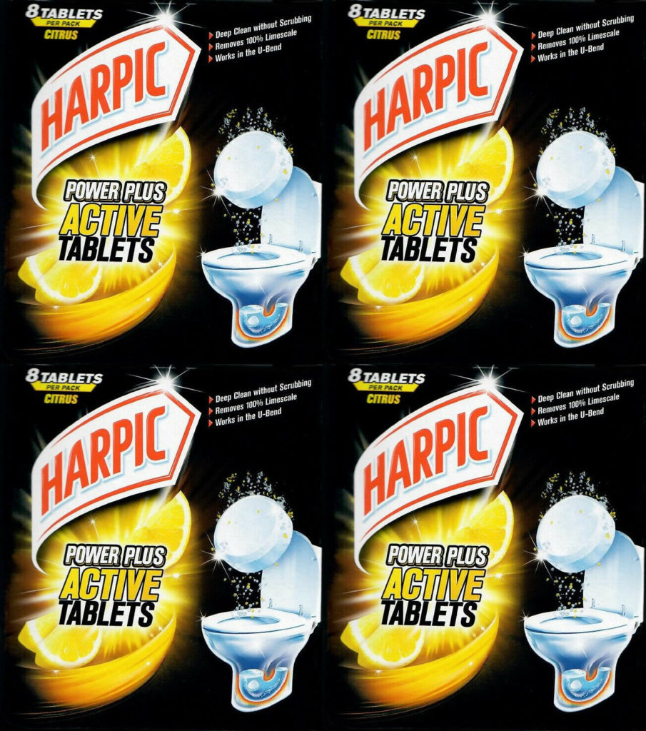 Harpic Power Plus CITRUS ‘Active’ Toilet Tablets (32 tablets in total ...